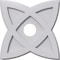 Ekena Millwork Cosmo Architectural Grade PVC Contemporary Ceiling Medallion, 14"OD x 3"ID x 5 1/4"C x 1"P CMP14CM-03000 - alternate 1